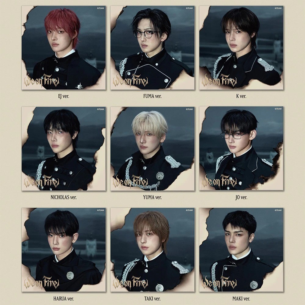 &TEAM [WE ON FIRE] 3rd EP Album SOLO Ver./CD+Lyric Photo Set+Poster+2 Photo Card