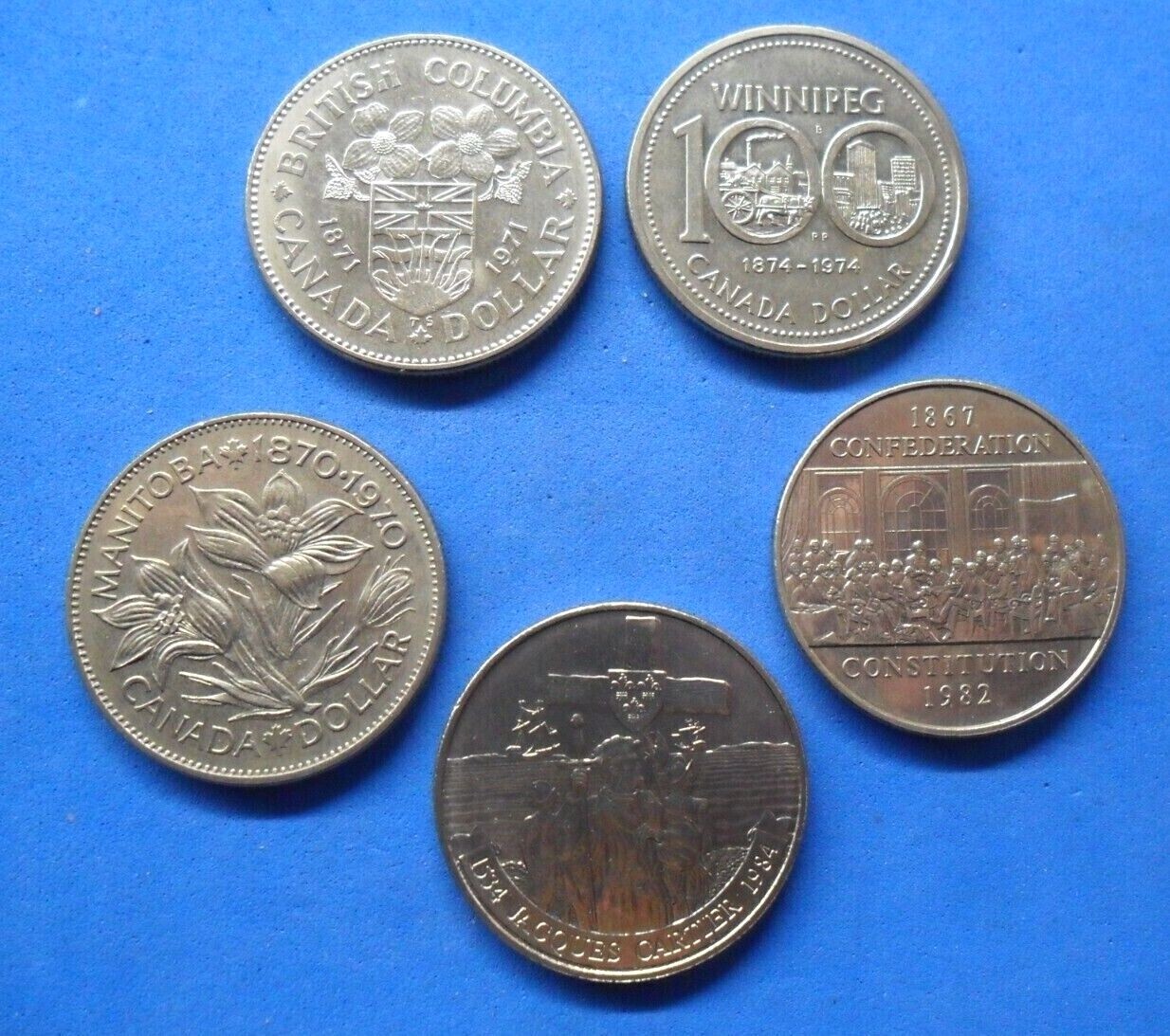 Canada Commemorative Dollars Cupro-Nickel 1970-1984 EF-Unc See Menu