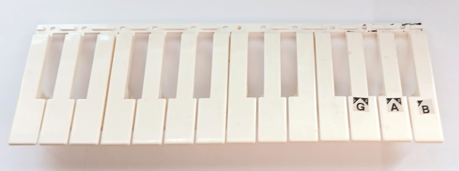 Casio Replacement Part: Lower White Keys Set for Some of the Mid-Sized MT Models
