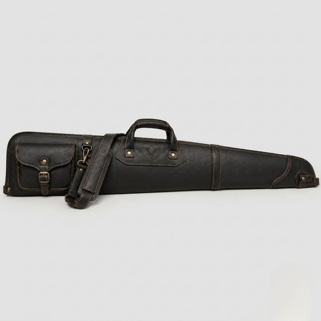 Personalized Gun Case, Leather Rifle Case, Padded Hunting Rifle Sleeve, Shotgun