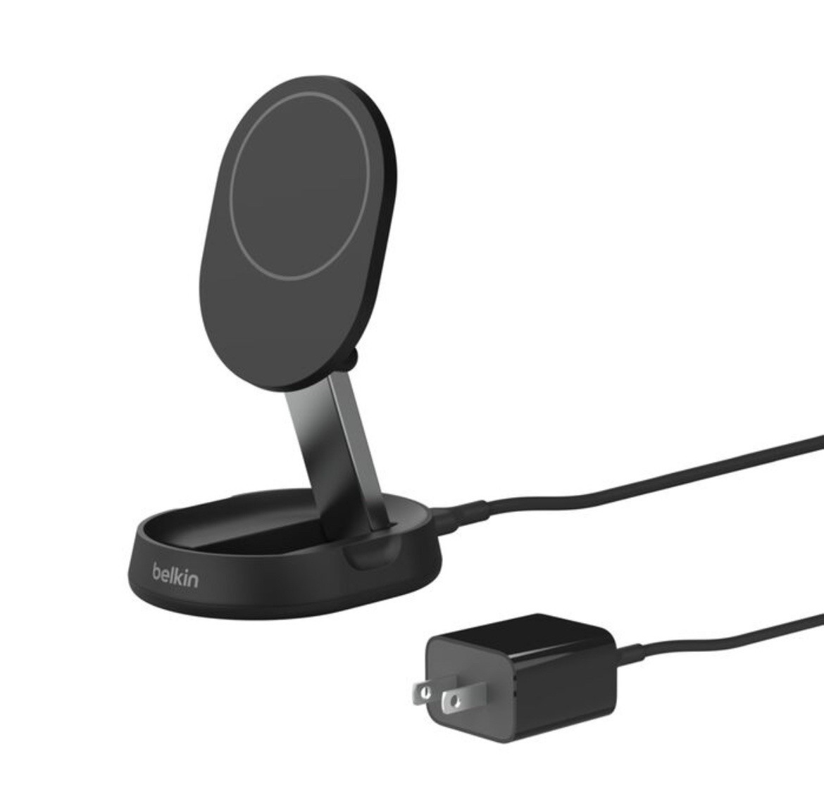 Belkin - Convertible Stand 15W - MagSafe-Compatible Qi2 Charger - Black