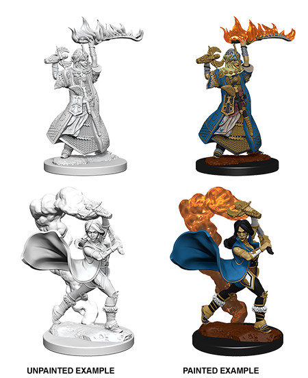Pathfinder Deep Cuts Unpainted Miniatures: Human Female Cleric