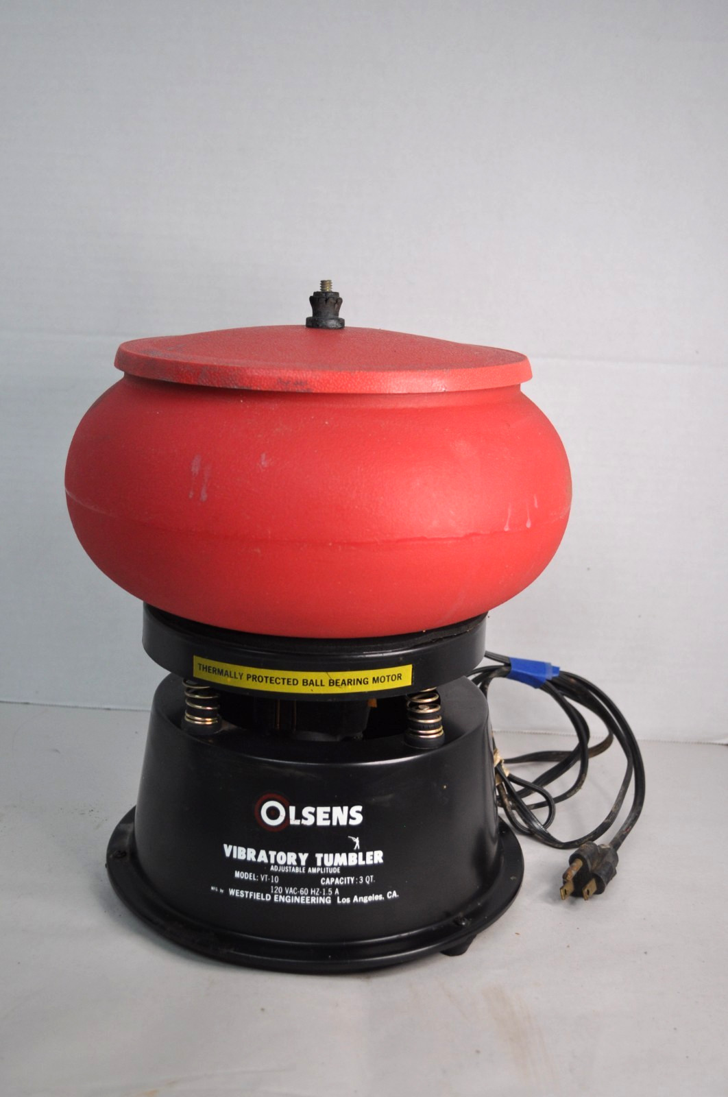 Olsens VT 10 Vibratory case Cleaner Polisher Ratory Tumbler 3qt