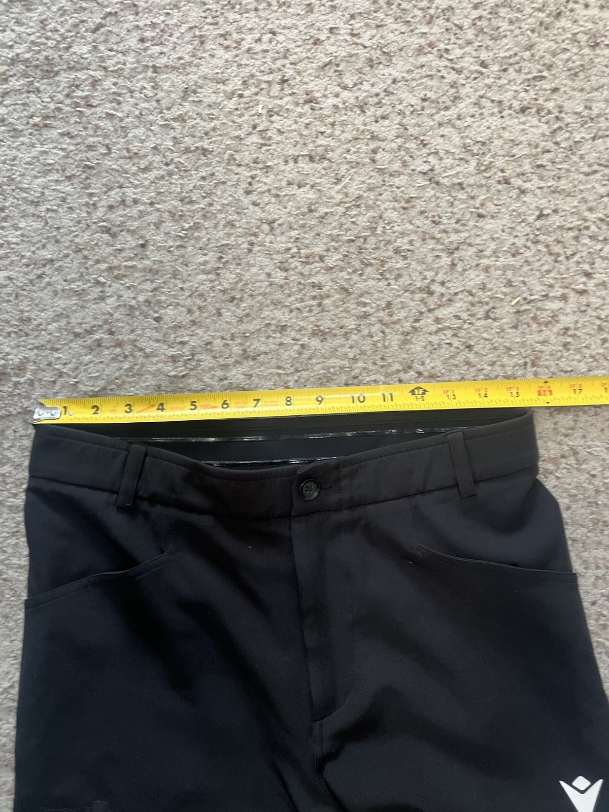 MACRON DELANEY REFEREE Black PANTS BASKETBALL Size Small
