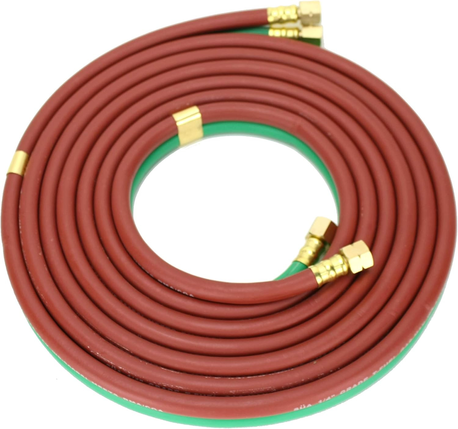 15 FEET Gradet - 1/4 Oxyfuel Welding & Cutting Twin Hose with BB Fittings - Sãœ
