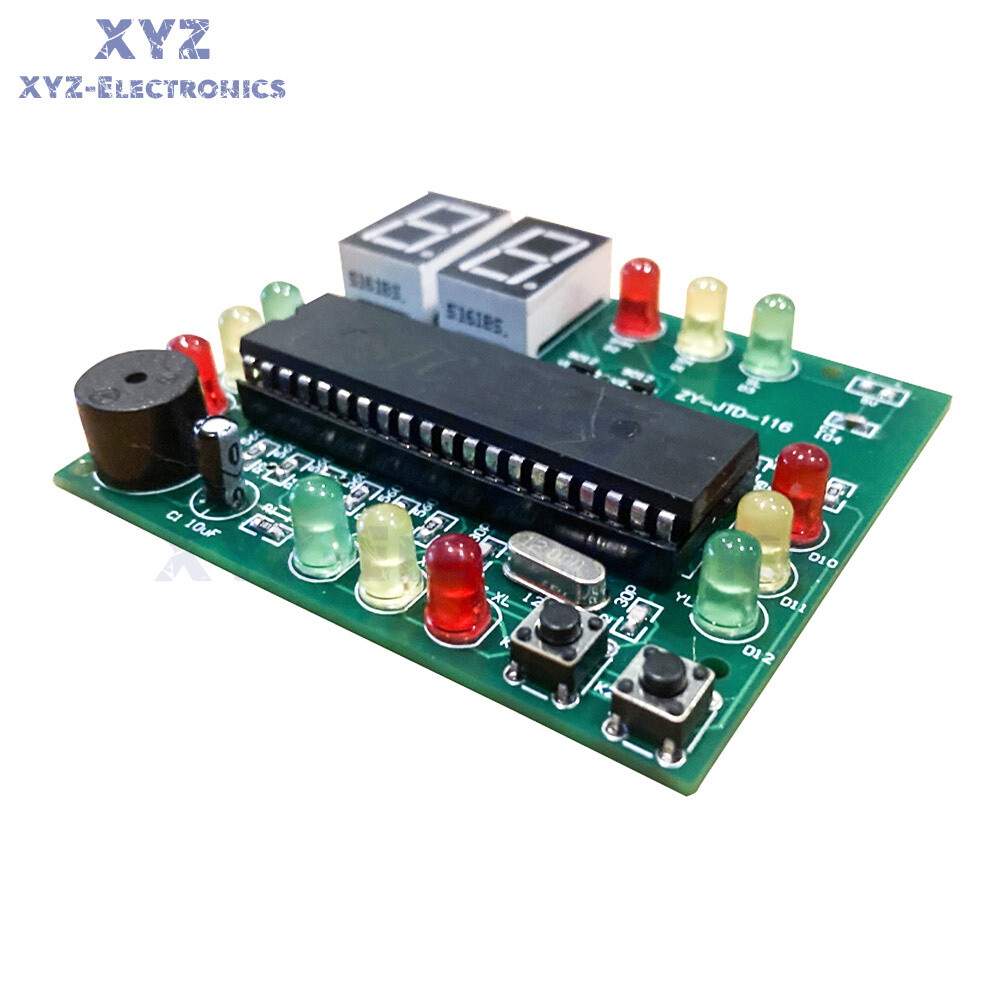 51 Single-chip Microcomputer Traffic Light Signal Light DIY Assembly Kit Set