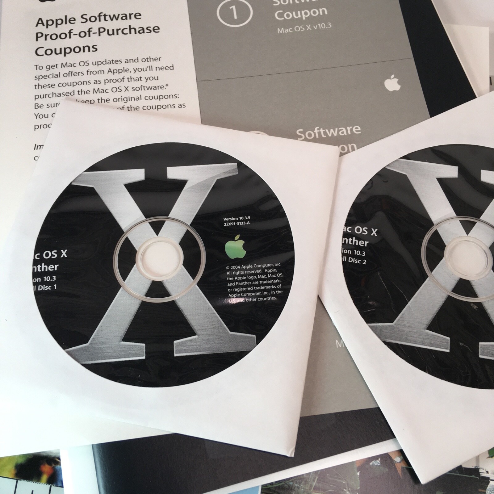 Vtg Apple Macintosh OS X 10.3 Panther Computer Software Mac COMPLETE BOX SET