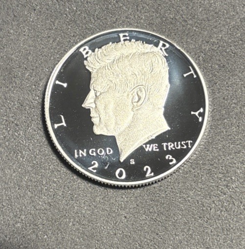 2023 S SILVER PROOF Kennedy Half Dollar 99.9% 0.999 Fine Silver