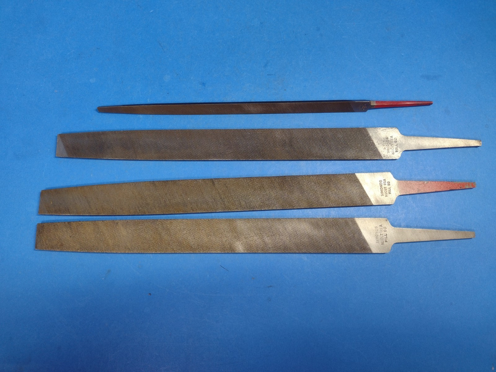 VINTAGE LOT OF SIMONDS NUCUT MILL BD AND TRIANGLE FILES USA