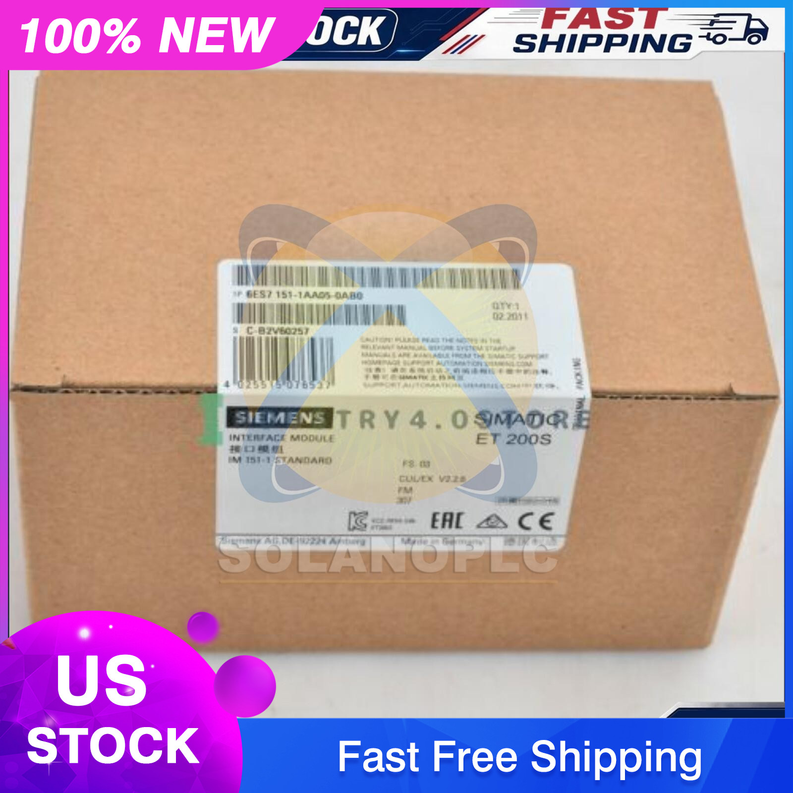 New Siemens 6ES7 151-1AA05-0AB0 6ES7151-1AA05-0AB0  US FREE TAX