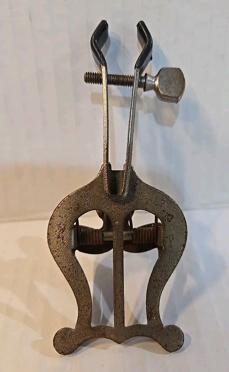 Vintage Music Stand Holder Lyre Instrument Sheet Music March Band Clip Clamp