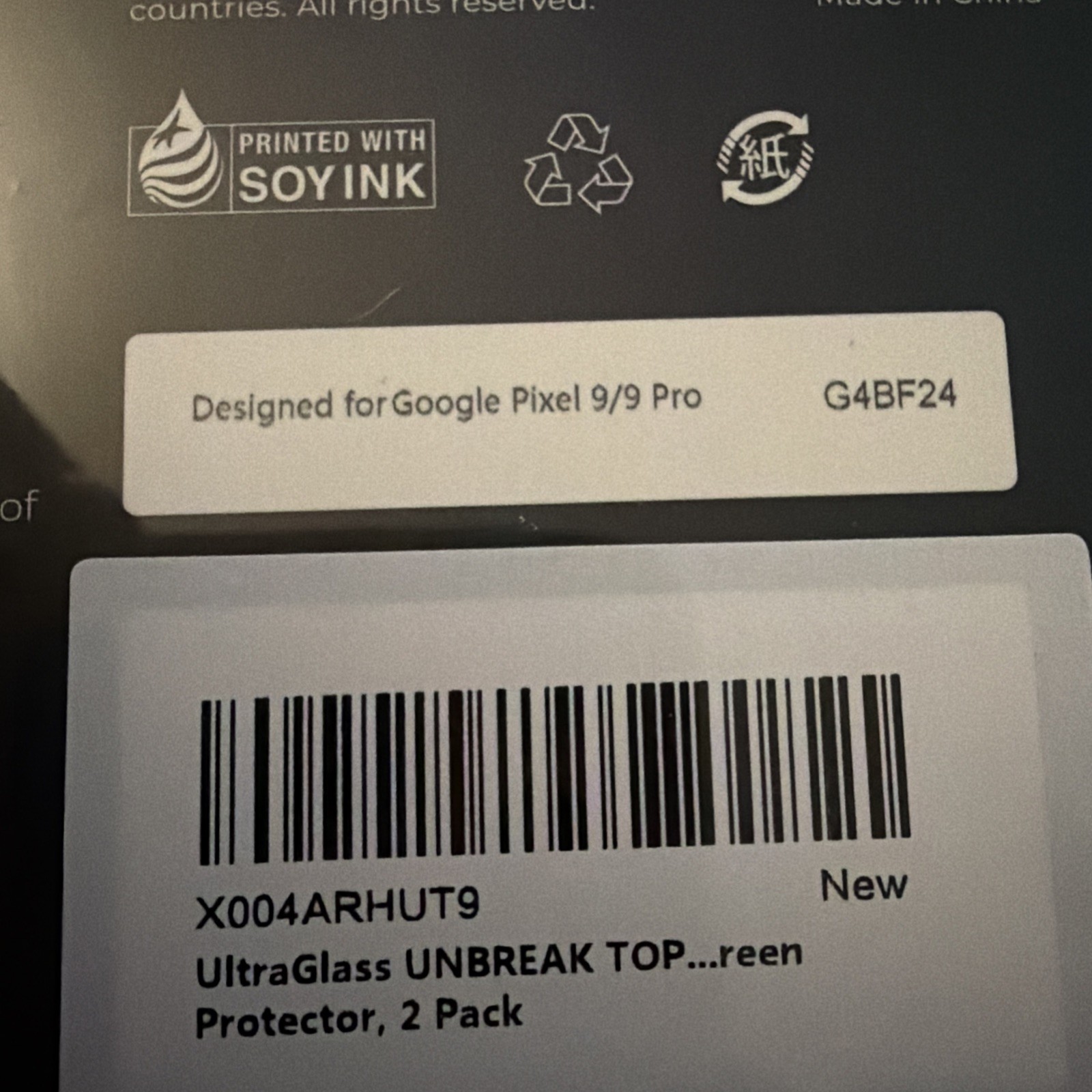 Ultra Glass Screen Protector For Google Pixel 9/9 Pro 2 Pack