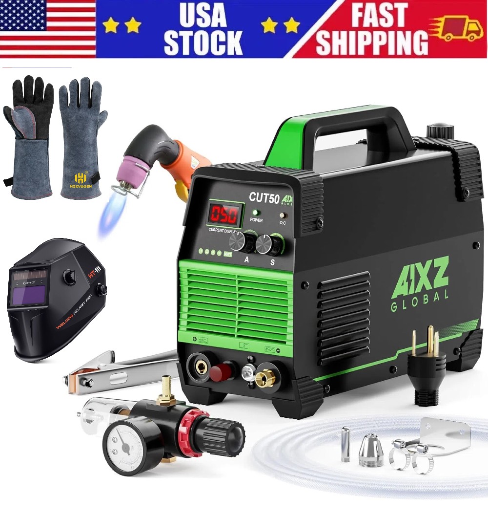 Household Non-Touch HF CUT50,110/220V Plasma Cutter with Mask&Gloves USA Stock