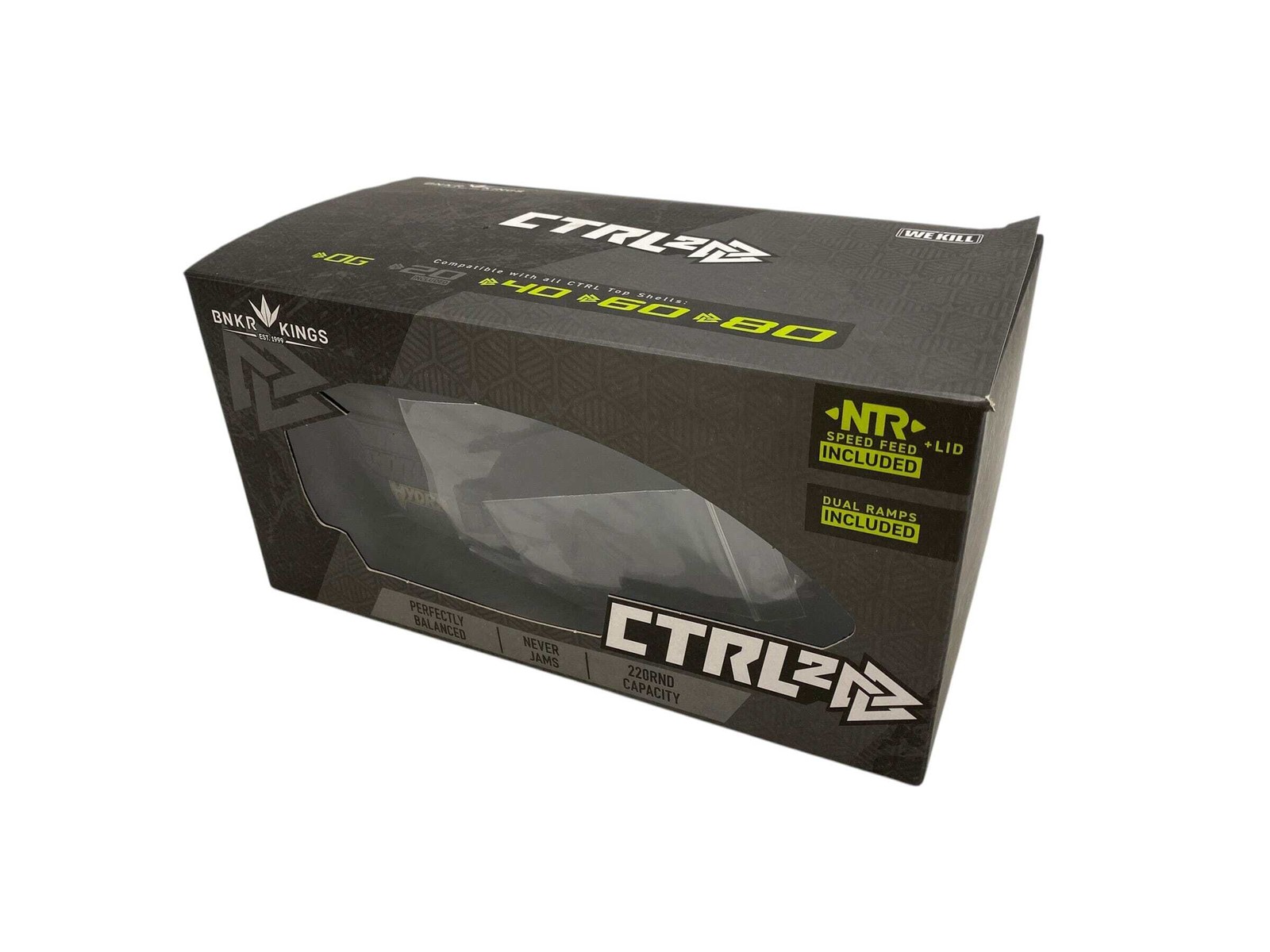 BunkerKings CTRL +20 Black Paintball Hopper Loader