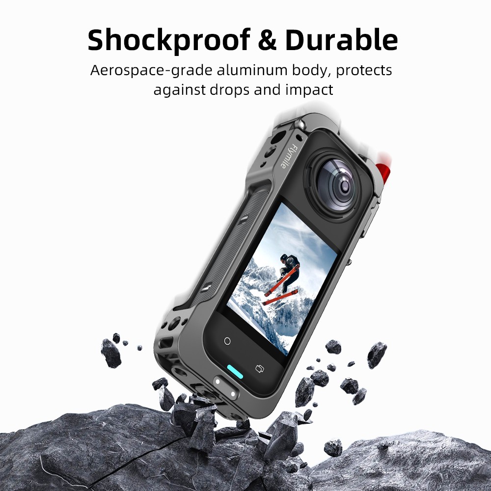Metal Rabbit Cage Frame For Insta360 X5 Camera Protective Expansion Case SUK