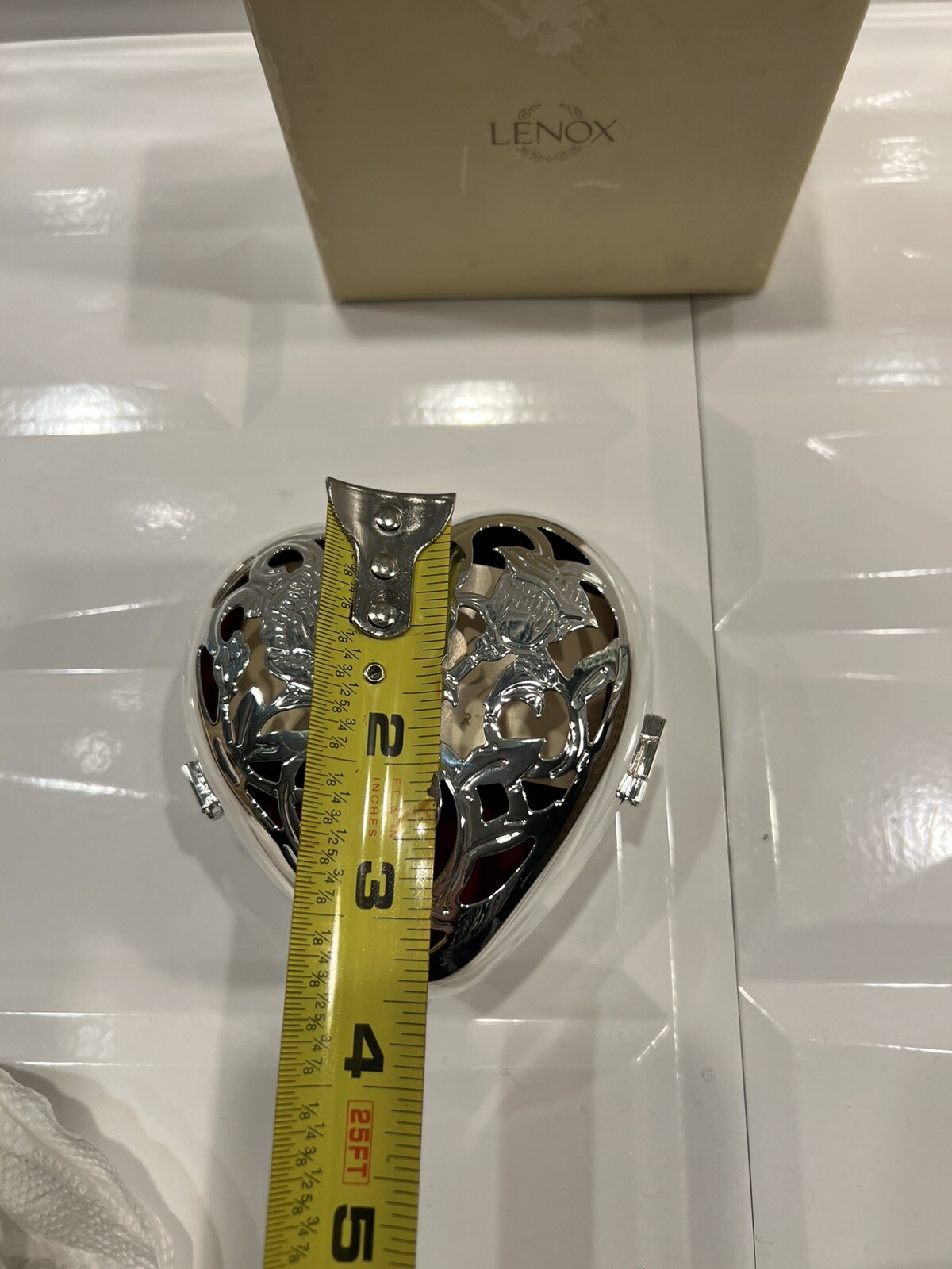 Lenox Wedding Promises Giving Heart Silverplate Storage Container