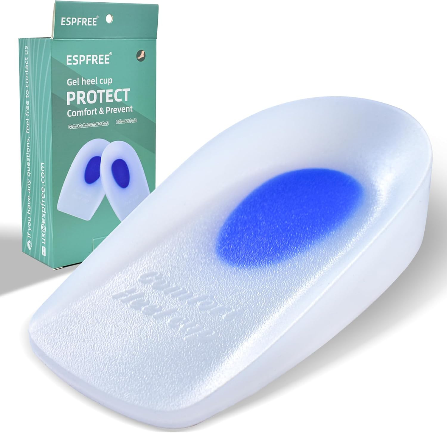 Premium Gel Heel Cups for Heel Pain Relief – Long-Lasting Silicone Inserts for P