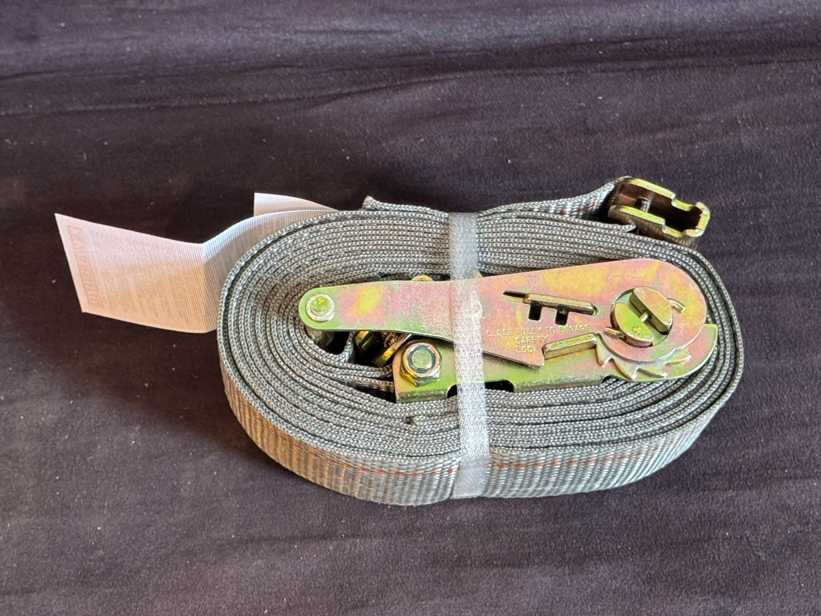 Pacific Cargo Control Ratchet Strap 2x16 WLL 1000 lbs. GRAY