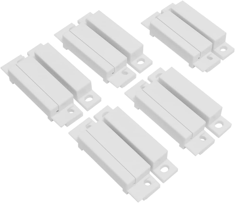 Compact 5-Pack Magnetic Contact Switch Sensors for Window and Door Security
