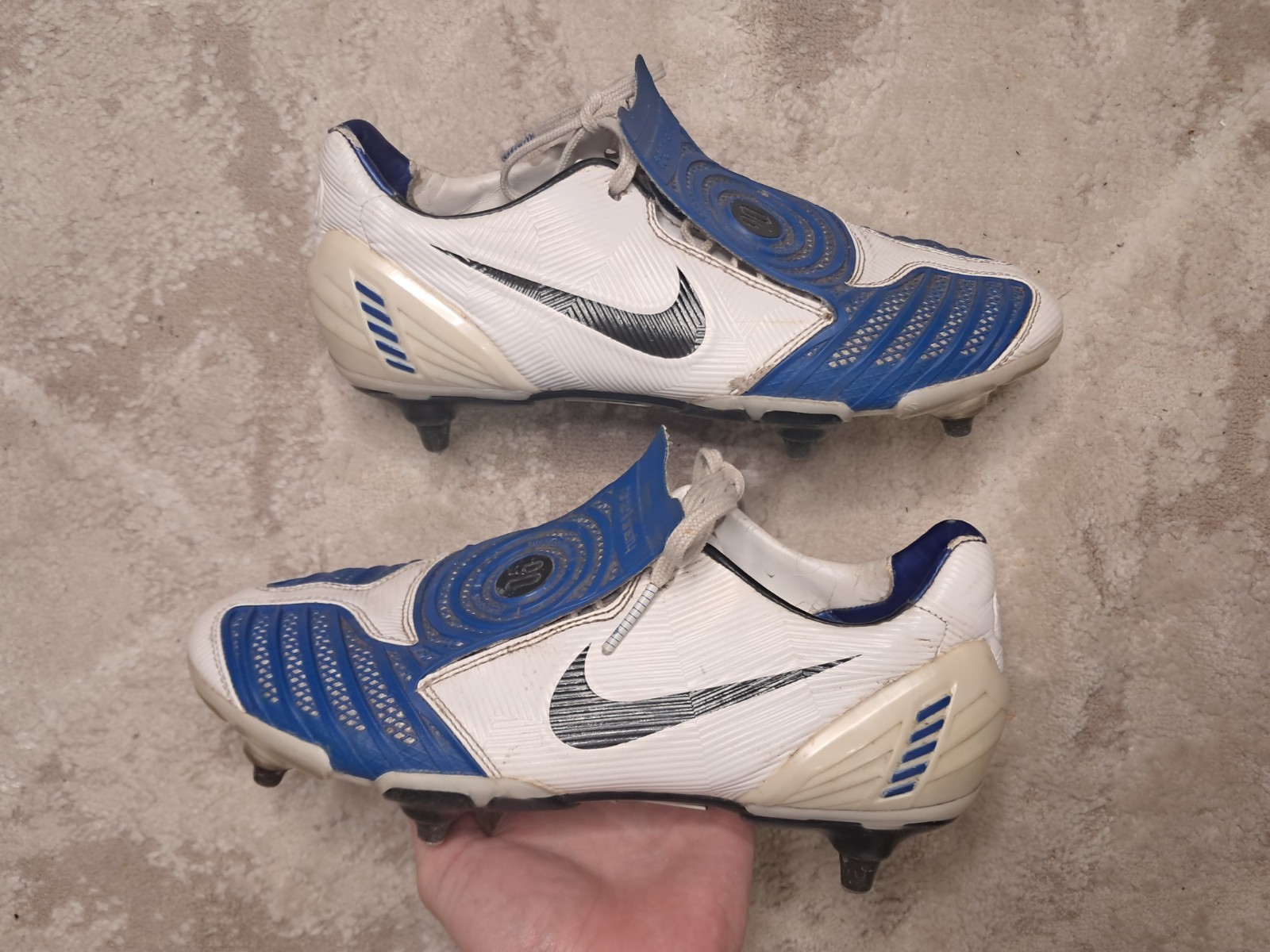 Nike Total 90 Laser II SG Vintage Soccer Cleats Football Boots Sz 8.5 US / 7.5UK