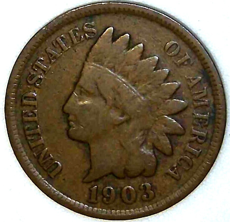 1903-P 1C Indian Head Cent VF 22oto0805