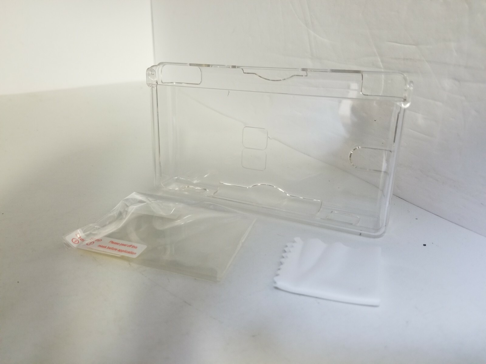 NEW Transparent Clear Full Housing Case Shell DS LITE W/Screen Protectors