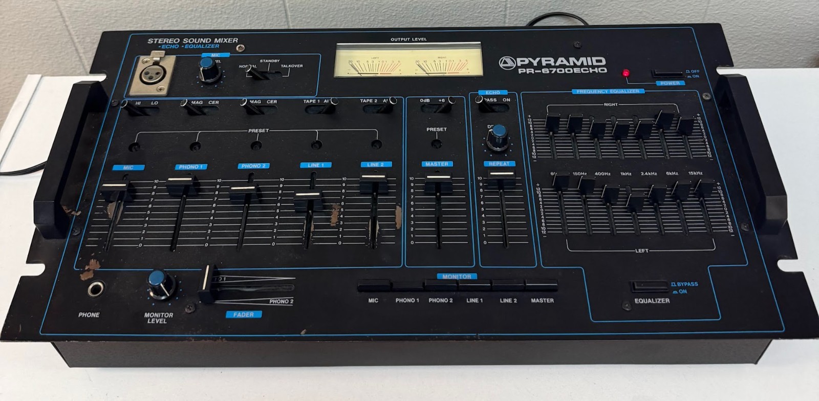 Pyramid PR-6700 Echo Stereo Sound Mixer Graphic Equalizer Tested