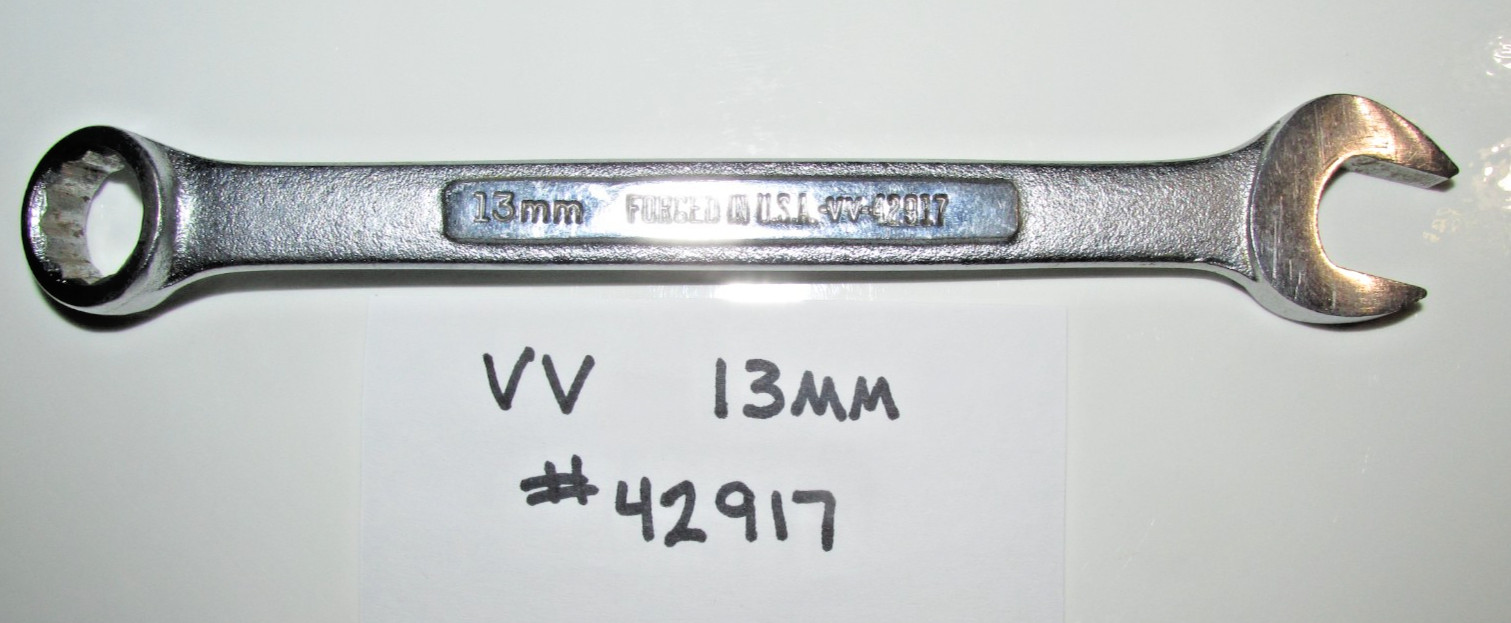 Craftsman Combination Metric, 12 Point Wrench VV Series 13mm #42917, Forged USA