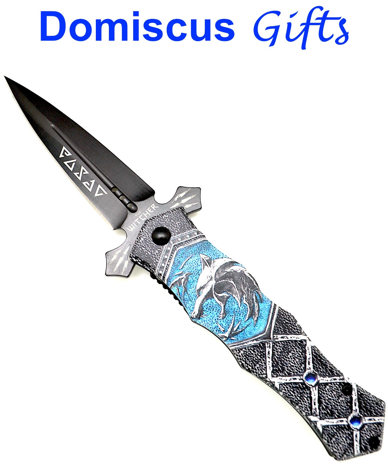 8 1/4" NEW! WARTECH Wolf WEREWOLF Gothic Fantasy POCKET KNIFE Folding Knives