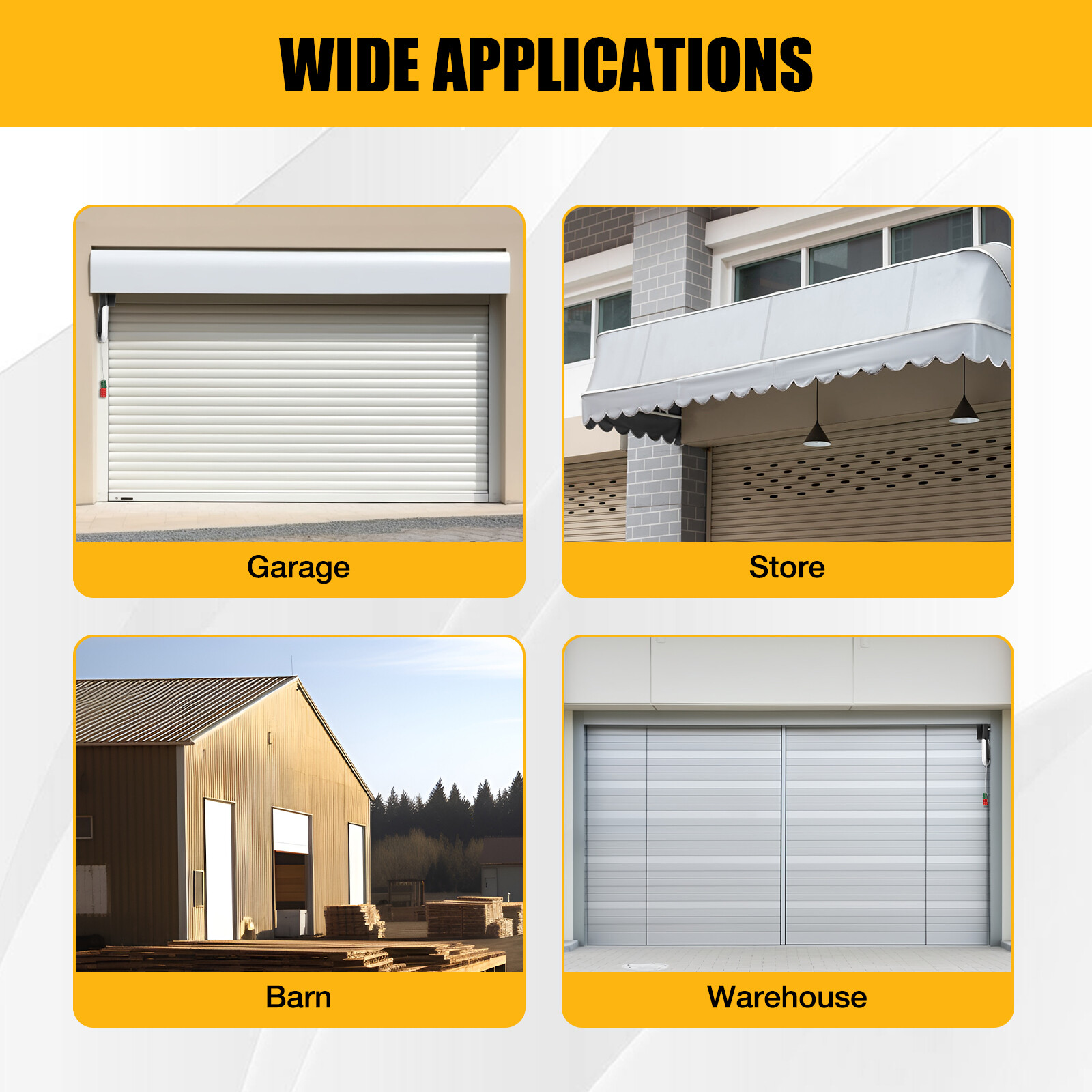 Automatic Garage Roll Up Roller Door Opener Motor with Remote Control Motor 100W
