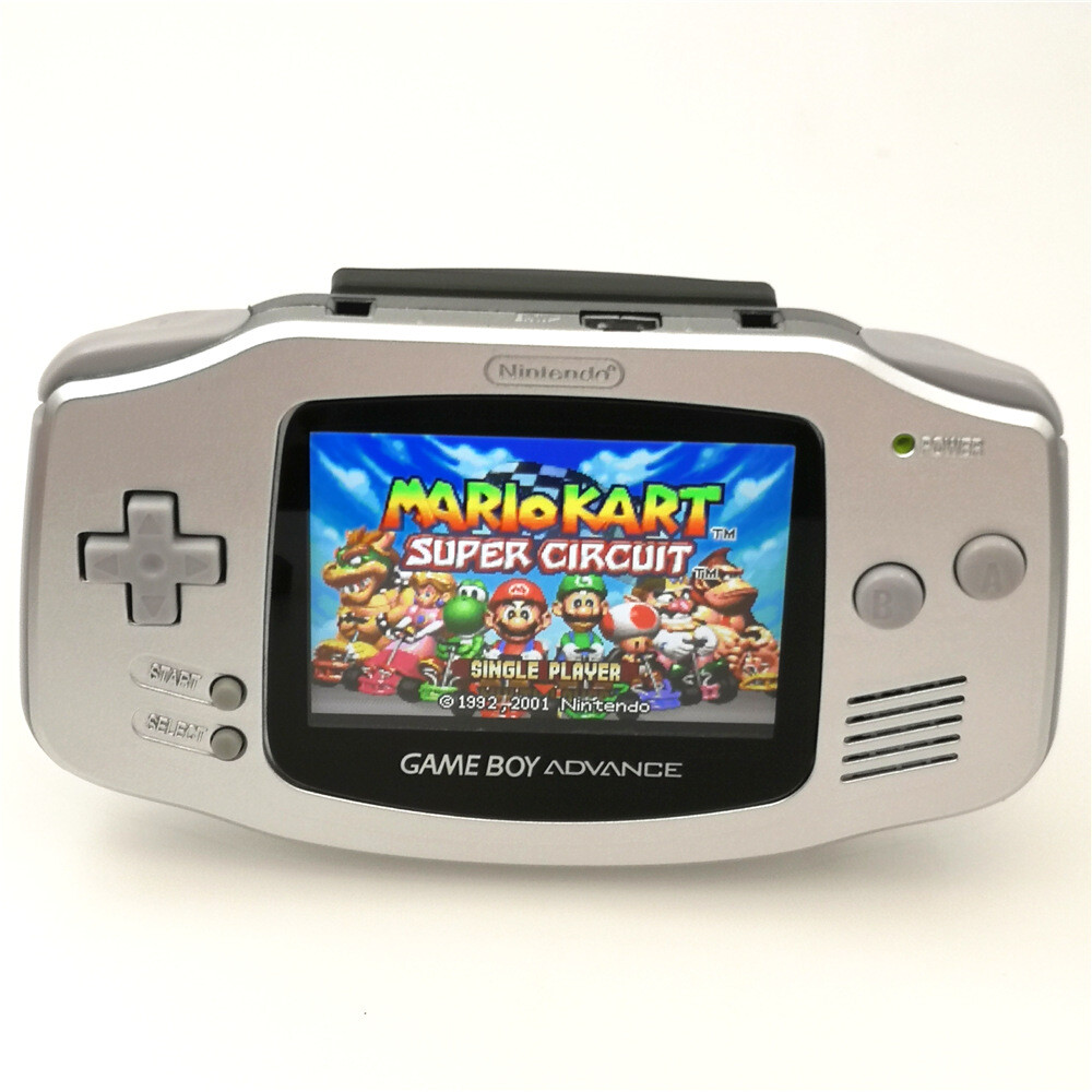 Game Boy Advance Console with iPS Backlight Backlit LCD Console - Clear White