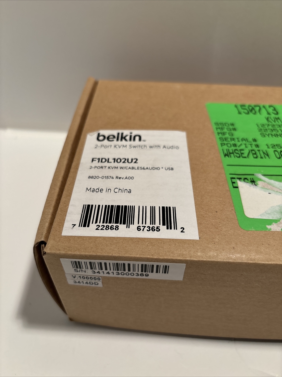 Belkin  (F1DL102U2) 2-Ports External KVM / audio switch USB (F)