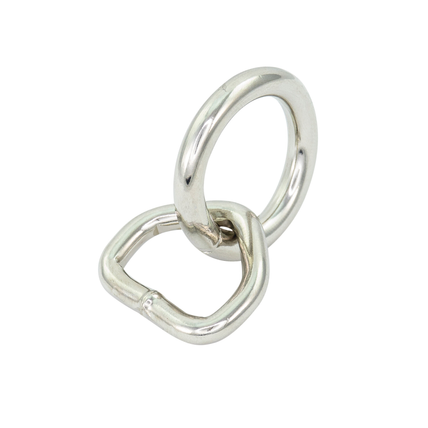 Silver Small 28mm Bondage Rings – Single - StudsAndSpikes