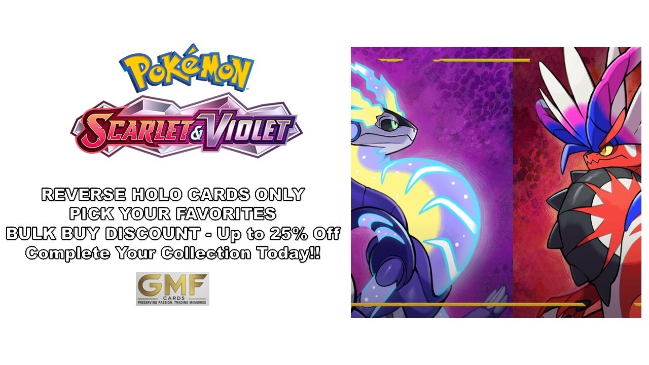 🌟 Pokémon Scarlet and Violet Set - Reverse Holo Cards - Pick Your Favorites! 🌟