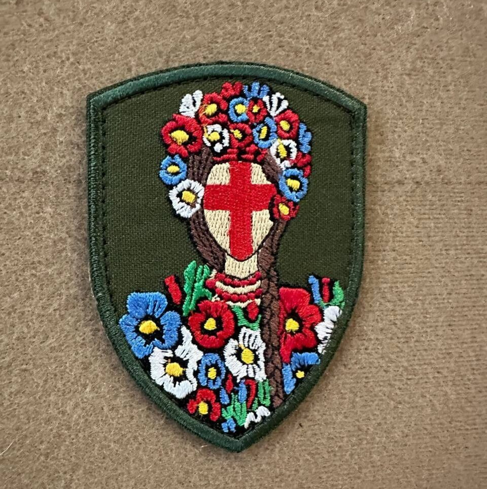 Ukranian Morale Patch Ukranian Doll Motanka Tactical Badge Hook Textile