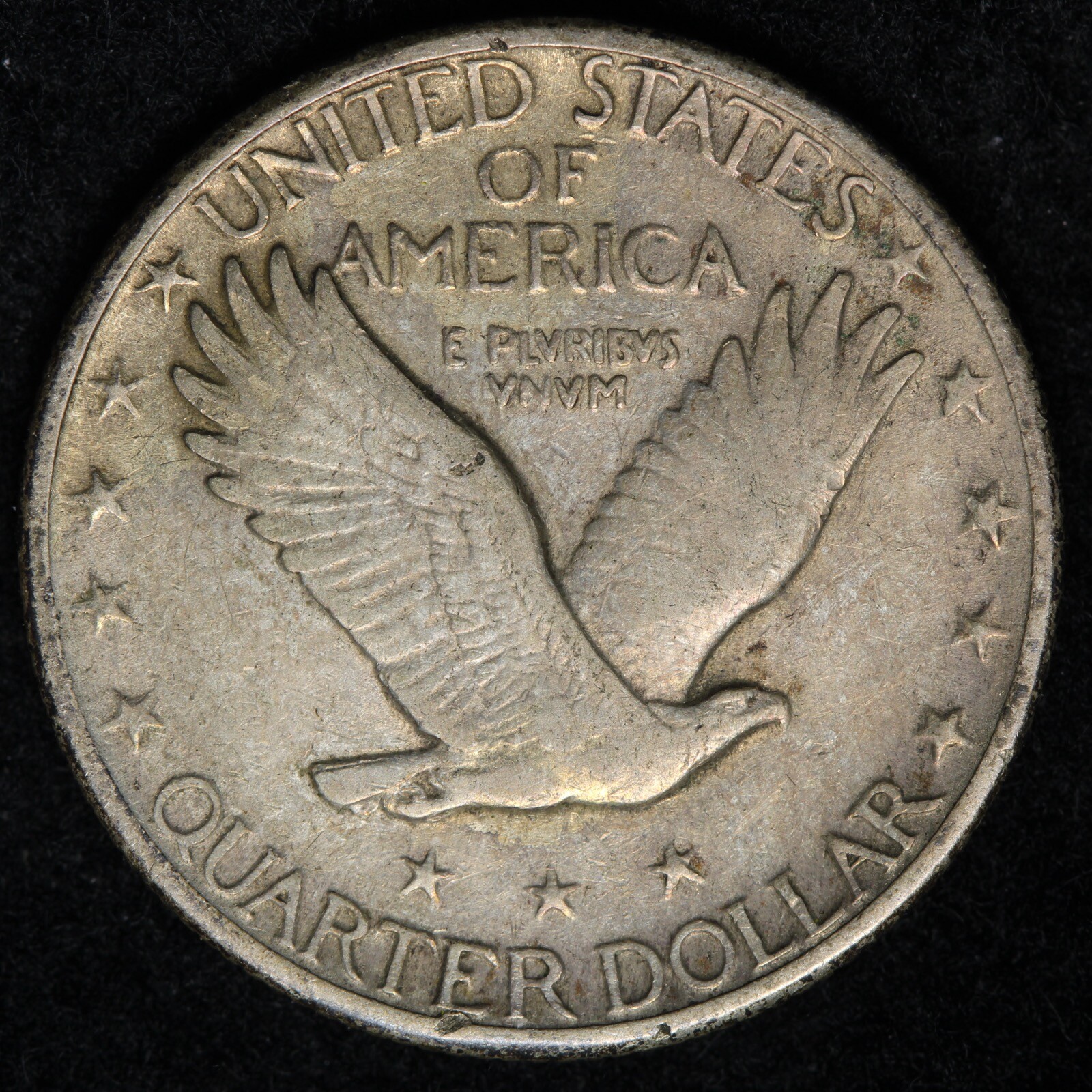 1930 Standing LibertY Silver Quarter AU E267 WCB