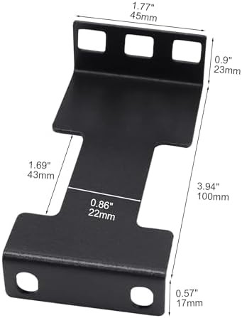 1U Server Rack Depth Extender, 3.94”(100mm) Extending Depth, Network Rack Extend