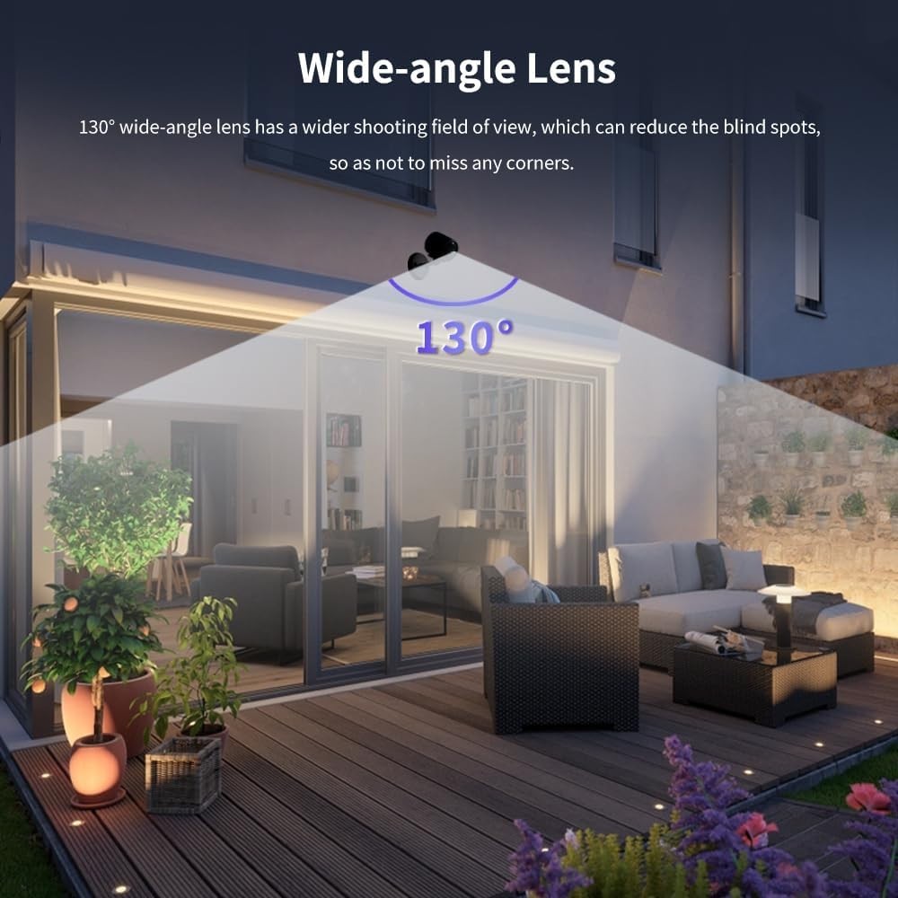 Versatile Wireless Surveillance: 2K Camera with Night Vision & Cloud Recording