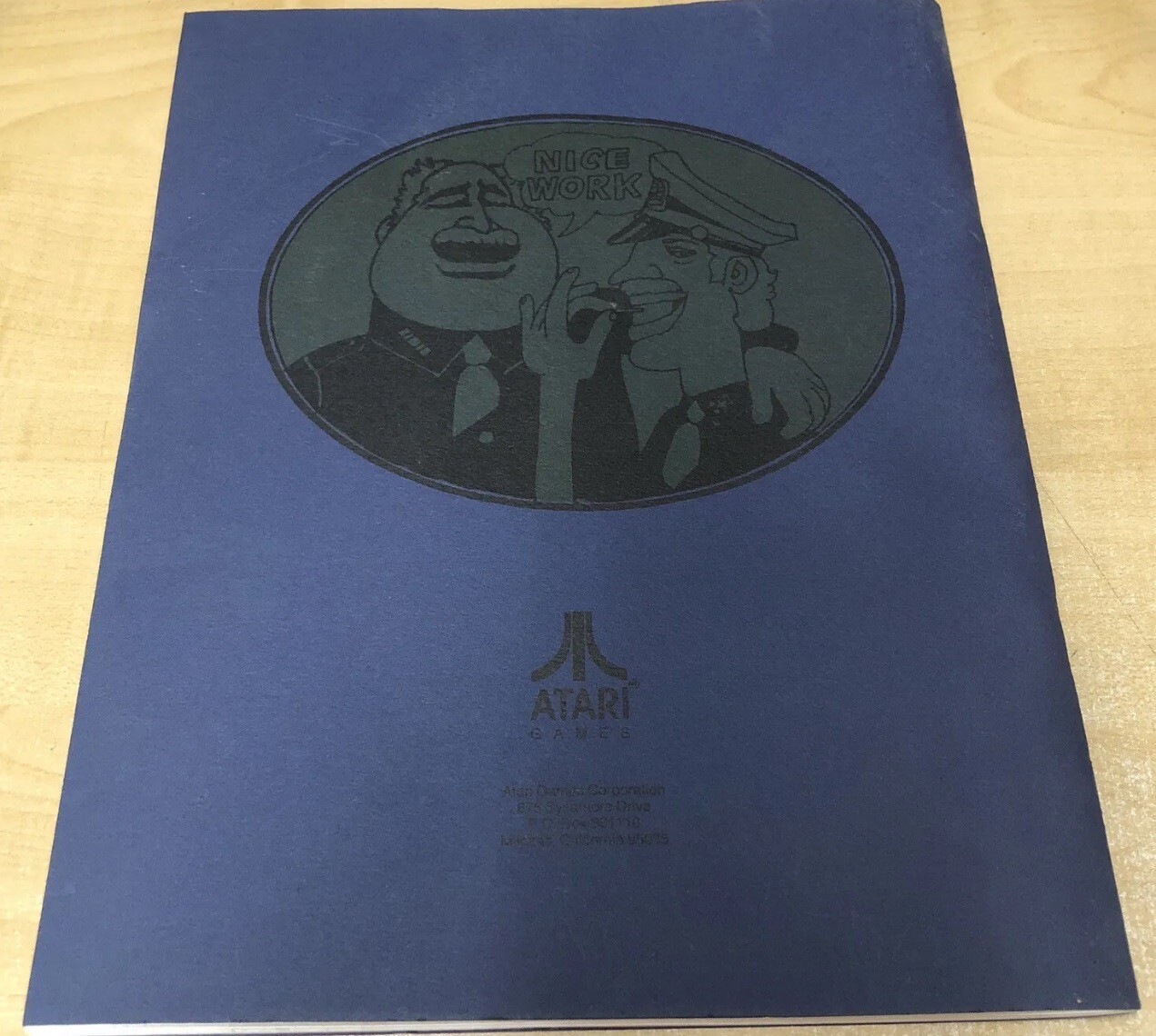 Original Atari APB Arcade Manual