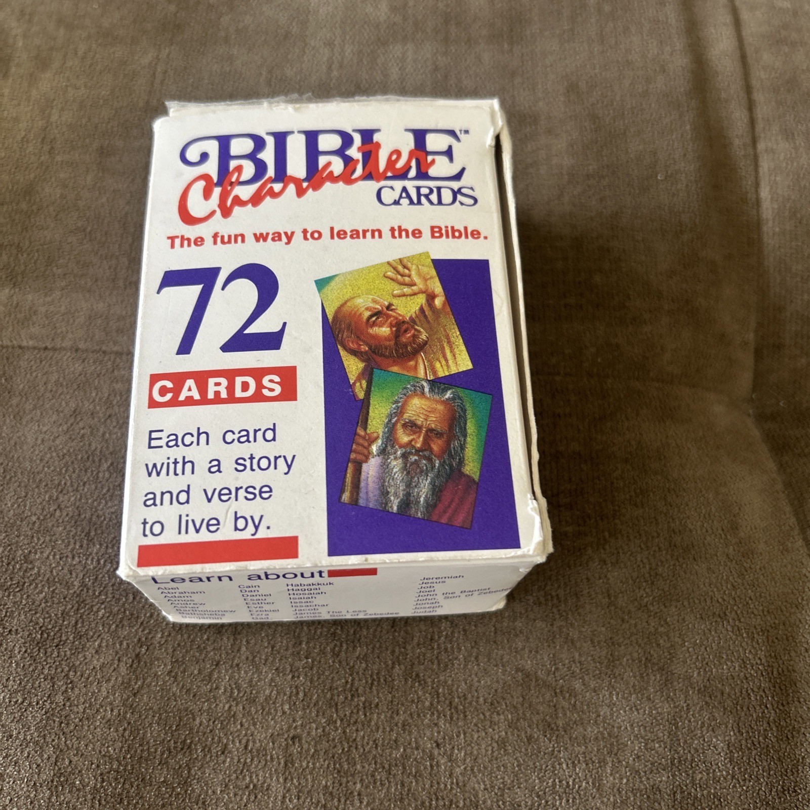Vintage 1990 Bible Character Cards Bible Learning Homeschool Church Christian