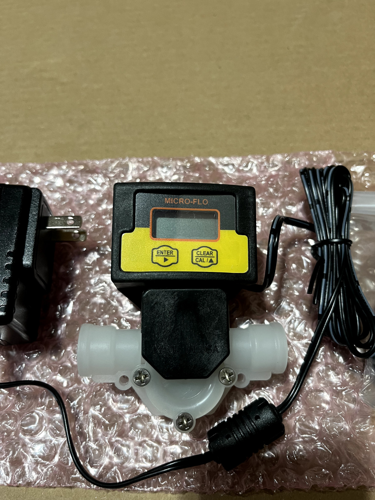 Omega FTB312D 1000ml/min Low Flow Indicating Paddlewheel Flow Meter NEW IN BOX