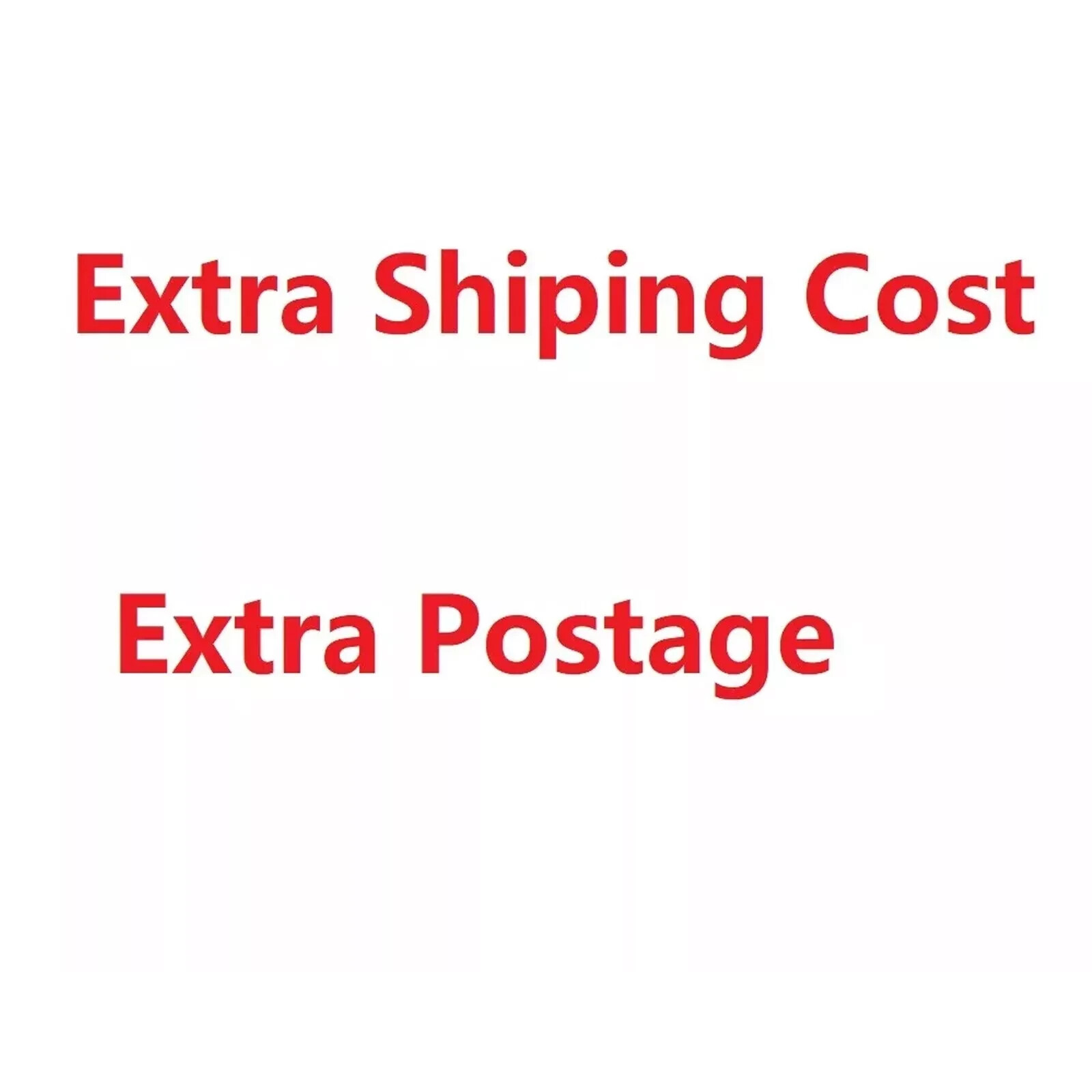 Shipping cost listing for extra shipping postage