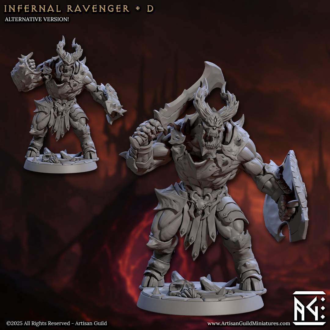 Infernal Warrior - Devil Fighter Cleaver - Artisan Guild - Dungeons and Dragons