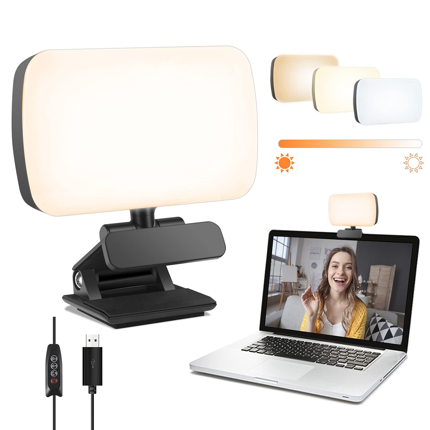 Video Conference Lighting, Webcam Lighting for Remote Working, Zoom Lighting ...