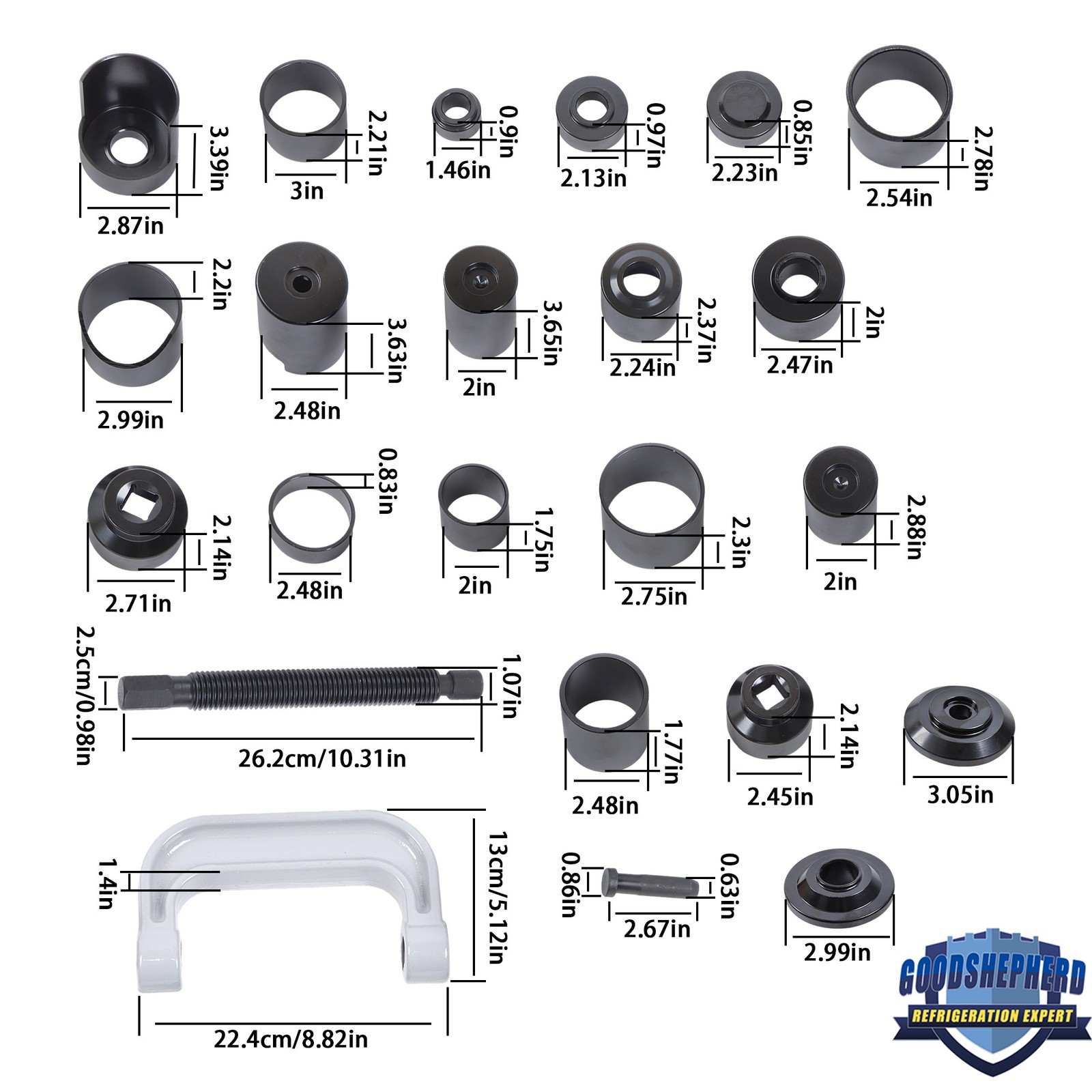23pcs Ball Joint Press Kit Ball Joint Press & U Joint Removal Kit Adapters