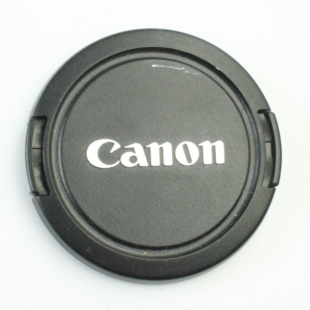 Canon - E-58mm - Black Plastic/Silver - Snap-on Front Lens Cap