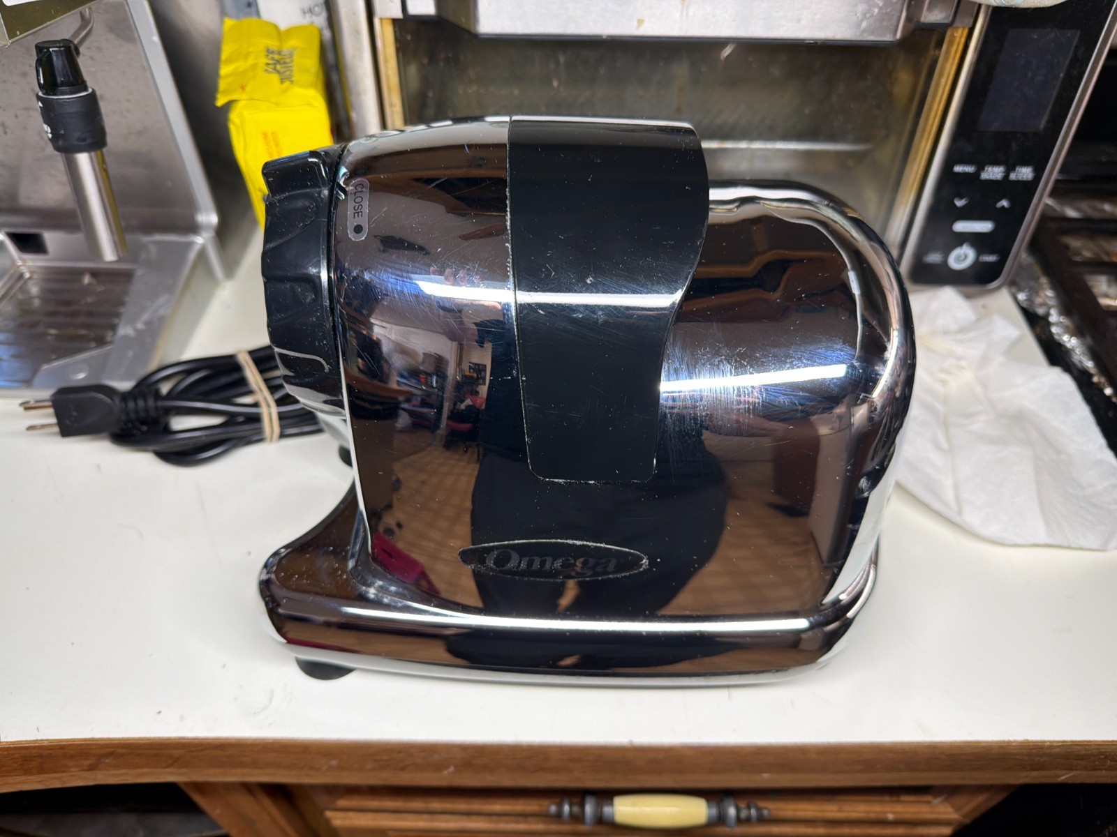 Omega J8006HDC Juicer Motor Base ONLY – Tested & Working – Chrome – Video