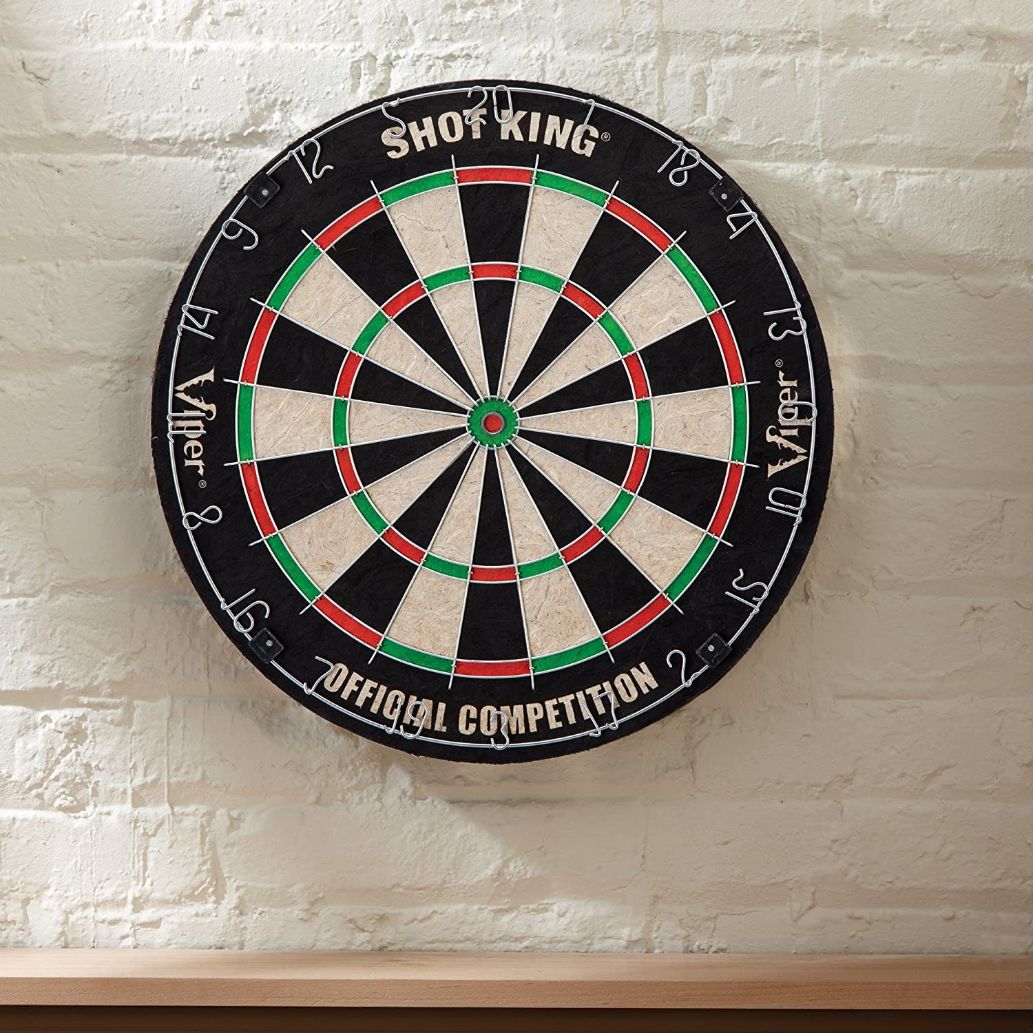 by GLD Products Shot King Regulation Bristle Steel Tip Dartboard Set with Bullse