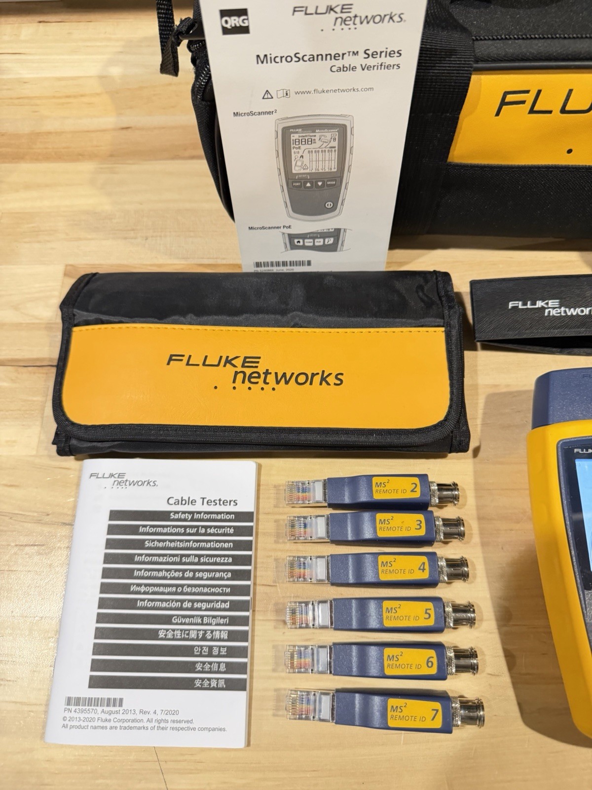 FLUKE NETWORKS MS2-KIT MICROSCANNER 2 & INTELLITONE PRO200 CABLE TEST KIT