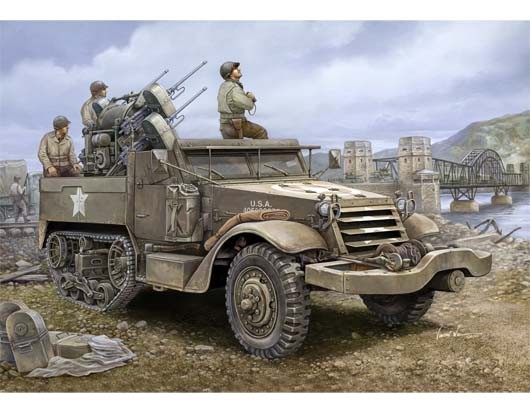 Trumpeter 911 M16 Multiple-Gun Motor Carriage 1/16 Scale Plastic Model Kit